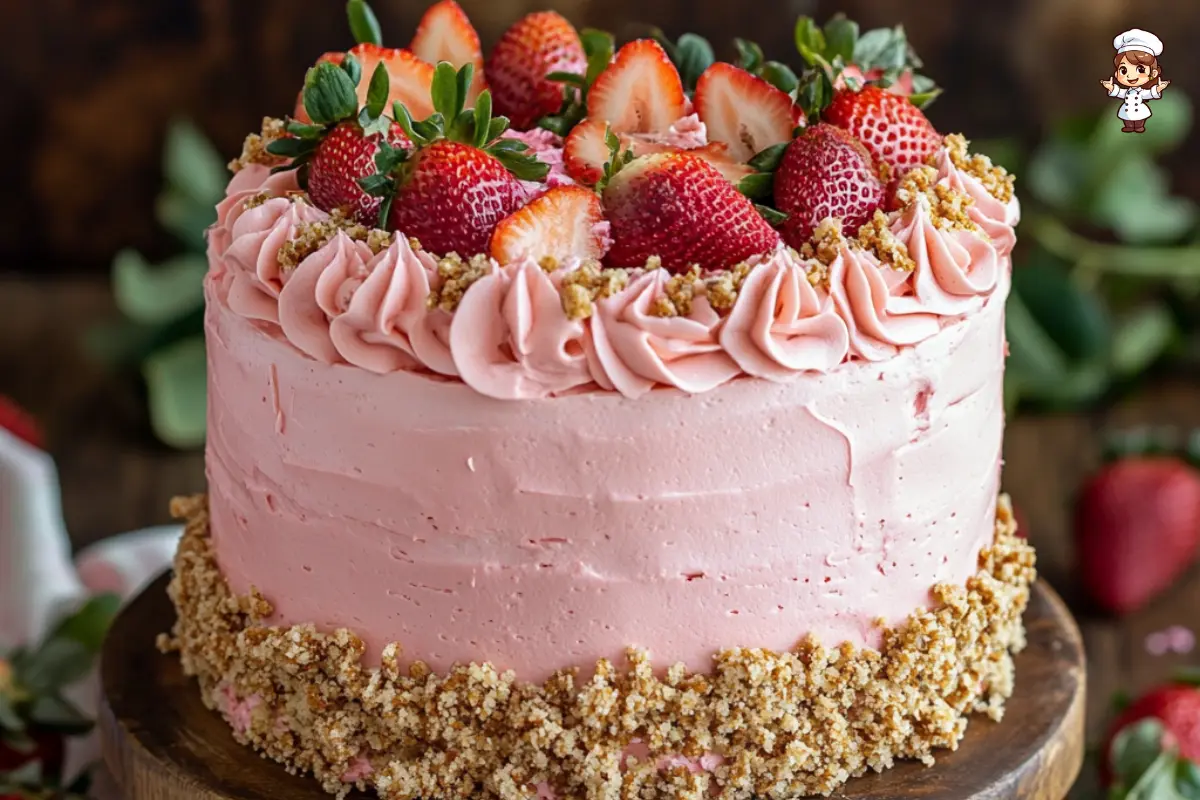 strawberry crunch cake recipe