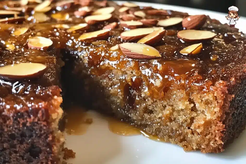 Date and Almond Cake with Honey Glaze" for SEO and accessibility.
