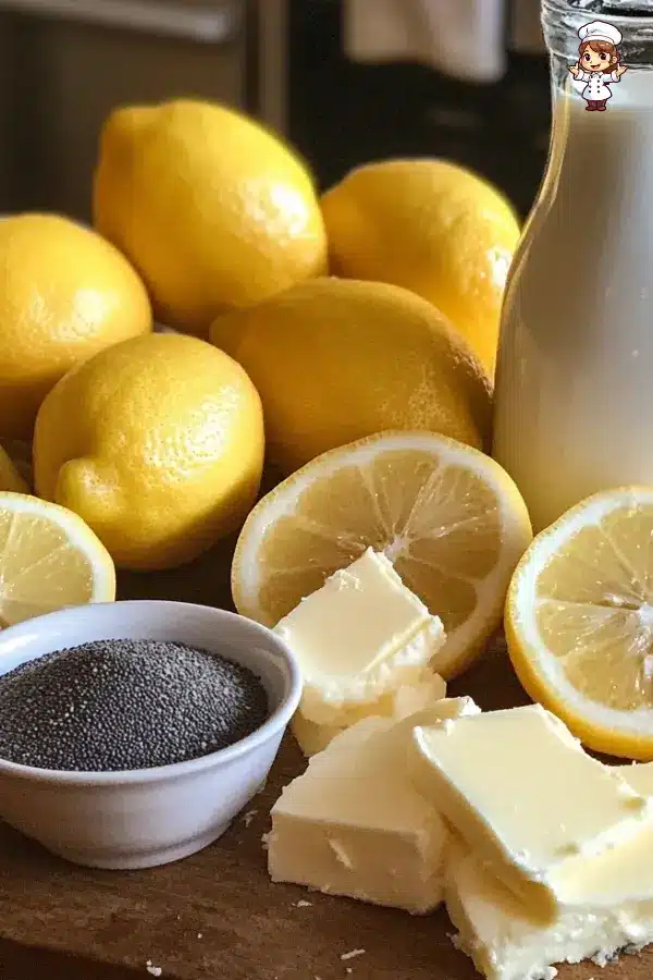 Key Ingredients for a Moist Lemon Poppy Seed Loaf