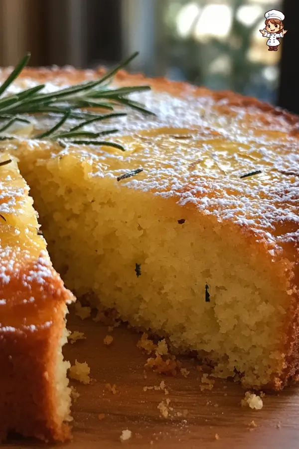 Lemon-Rosemary Olive Oil Cake Moist and Gluten-Free