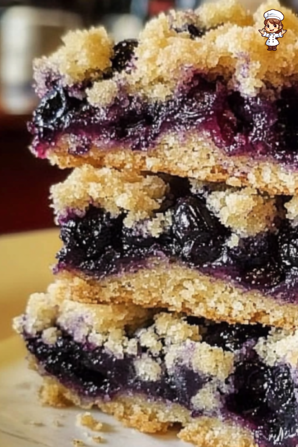 Blueberry Crumb Bars Recipe – Sweet and Tart Dessert with a Buttery Topping