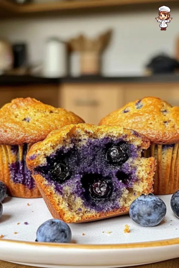 Blueberry Muffins Recipe Soft, Fluffy, and Full of Juicy Blueberries