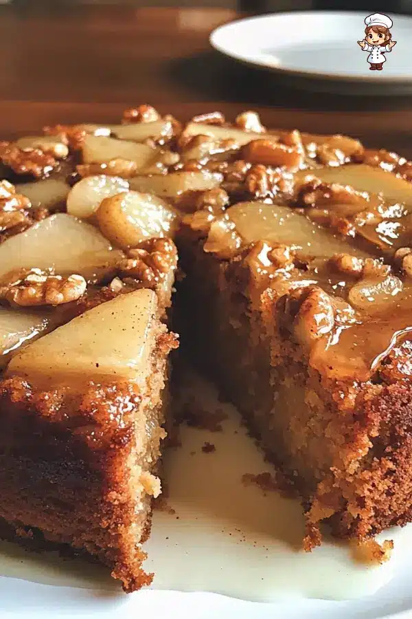 Chai-Spiced Pear and Walnut Cake Recipe A Deliciously Moist & Nutty Dessert