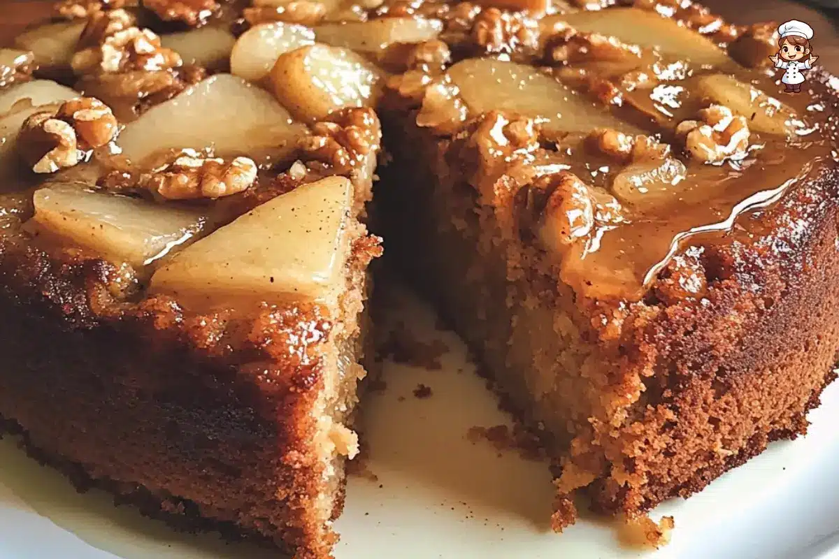 Chai-Spiced Pear and Walnut Cake Recipe A Deliciously Moist & Nutty Dessert
