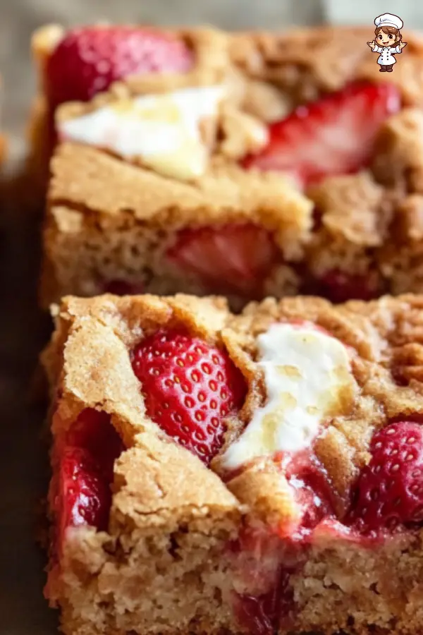 Delicious Strawberry Blondies Recipe  Sweet & Fruity Treat
