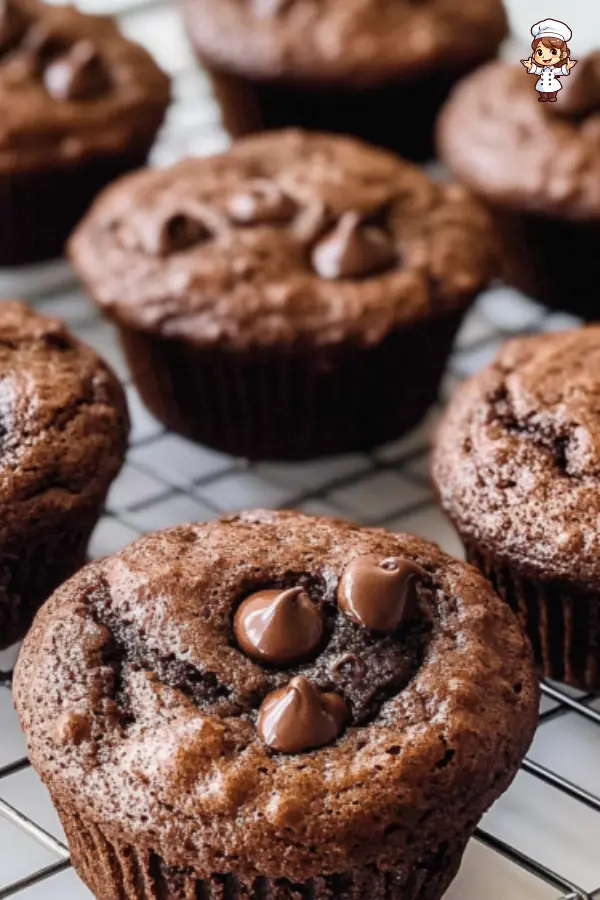 Double Chocolate Sourdough Muffins Recipe – Rich, Moist & Easy to Make
