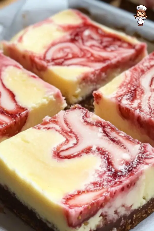 Easy Strawberry Cheesecake Bars – Creamy and Sweet Dessert