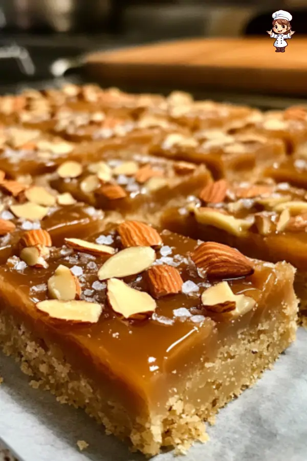 Honey Caramel Almond Shortbread Bars – Buttery, Nutty & Irresistible!