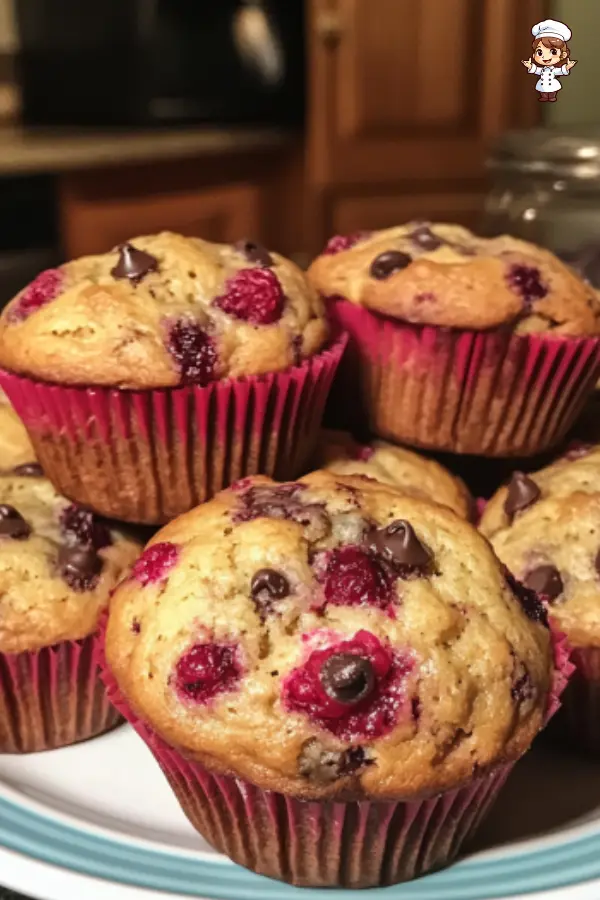 Jumbo Raspberry Chocolate Chip Muffins Recipe - Perfect for Any Time of Day