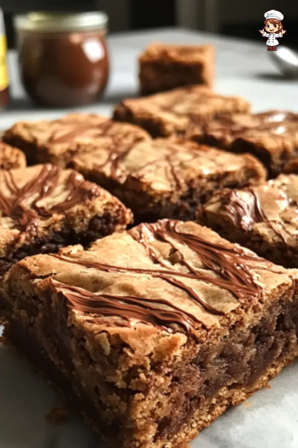 Nutella Swirled Blondies Recipe Chewy, Buttery, and Irresistible