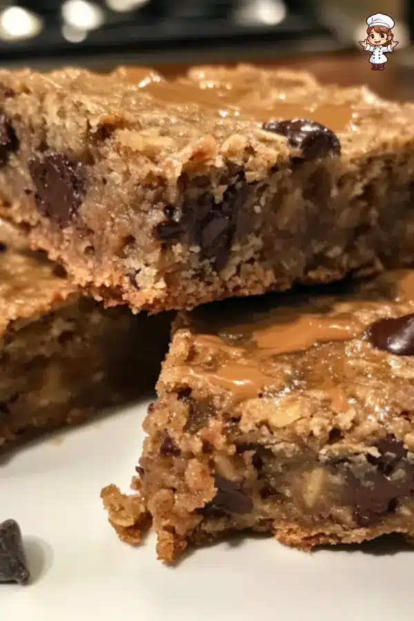 Peanut Butter Banana Chocolate Chip Oatmeal Bars A Healthy & Delicious Snack Recipe