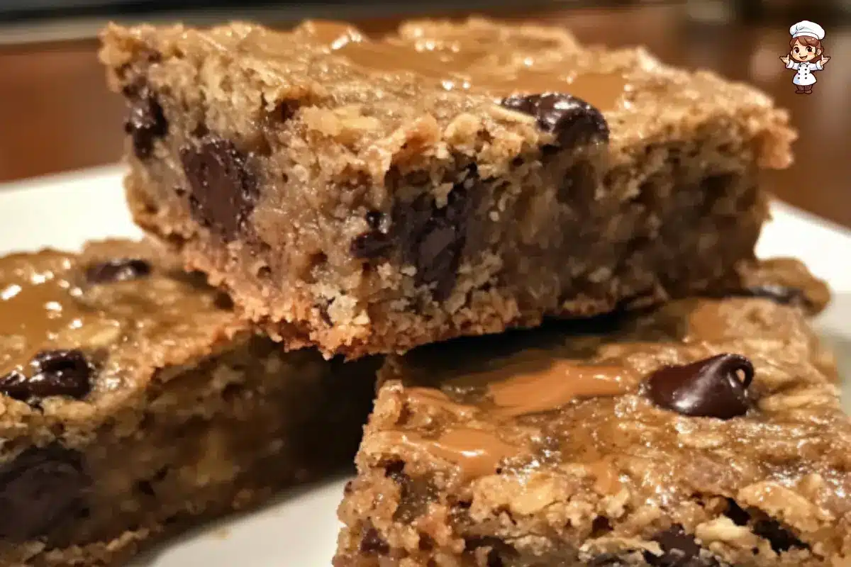 Peanut Butter Banana Chocolate Chip Oatmeal Bars A Healthy & Delicious Snack Recipe