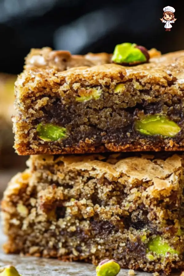 Pistachio Blondies Recipe  Chewy Nutty Blondie Bars