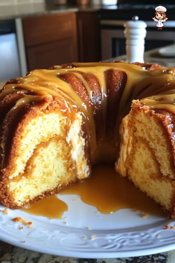 Pumpkin Cream Cheese Bundt Cake – Moist Fall Dessert with a Creamy Center