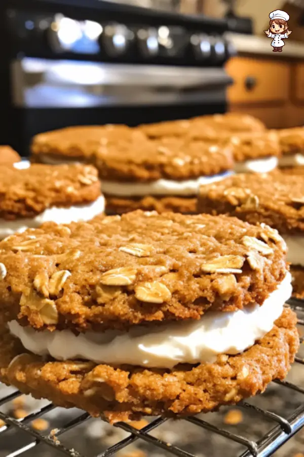 Pumpkin Oatmeal Cream Pies – Soft, Spiced Cookies with Creamy Filling