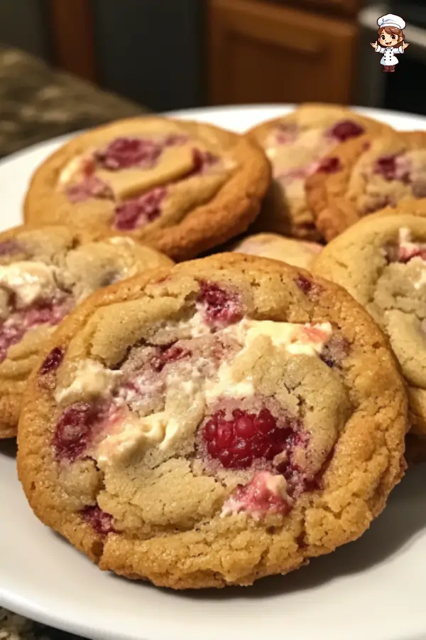 Raspberry Cheesecake Cookies Stuffed  Soft, Chewy & Irresistible Dessert