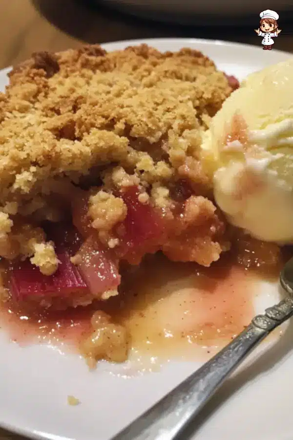 Rhubarb Crumble with Apple Easy and Delicious Recipe