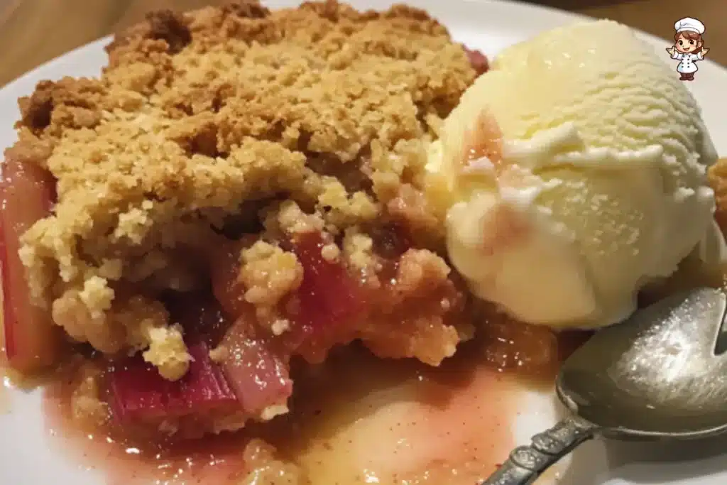Rhubarb Crumble with Apple Easy and Delicious Recipe