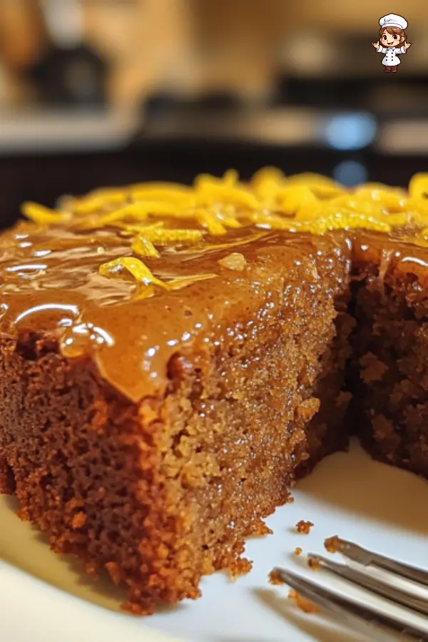 Spiced Almond Flour Gingerbread Cake with Lemon Zest