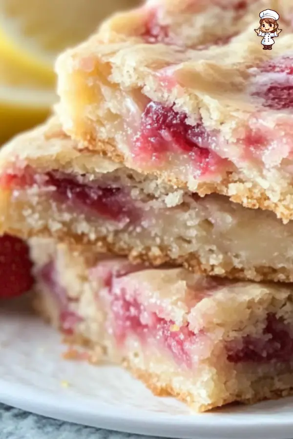 Strawberry Lemon Blondies Recipe A Sweet and Tangy Spring Treat