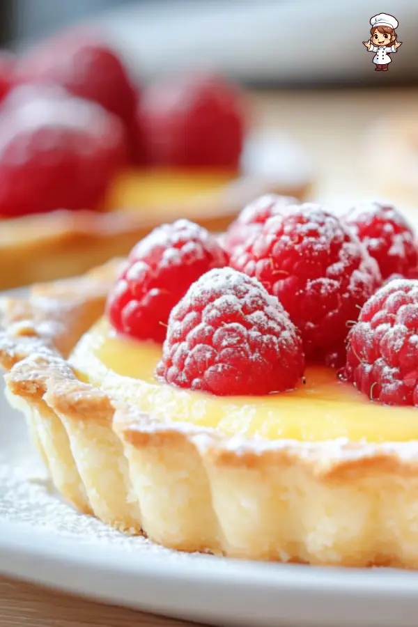 Vanilla Cream Tarts with Fresh Raspberries – A Delightful Dessert