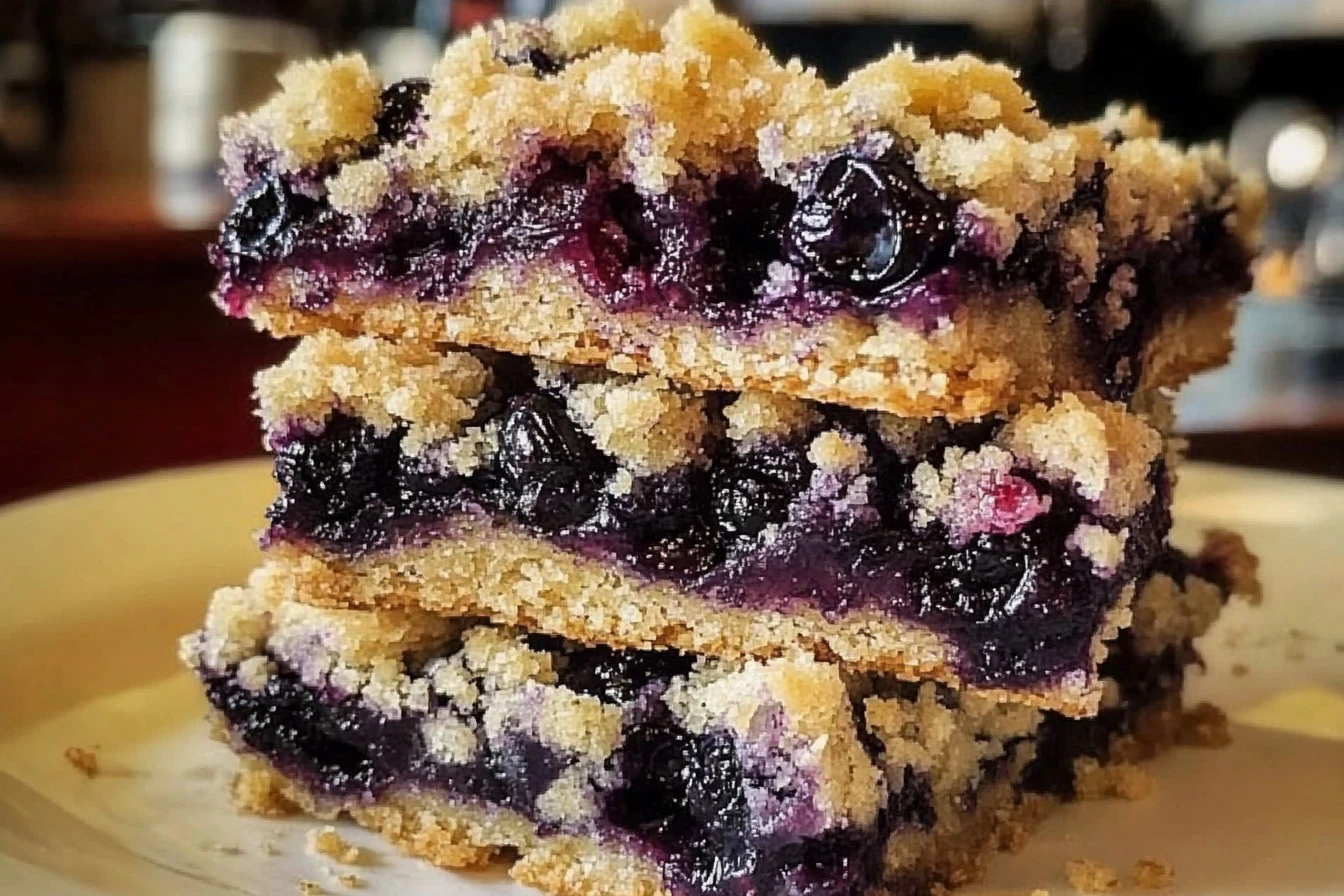 Blueberry Crumb Bars Recipe – Sweet and Tart Dessert with a Buttery Topping
