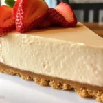 Delicious no-bake cheesecake topped with fresh berries