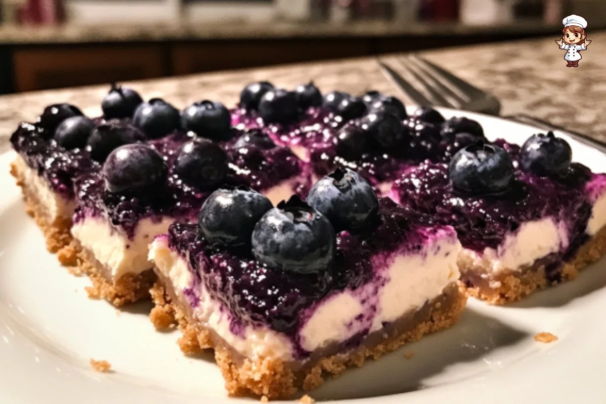 Gluten-Free Blueberry Cheesecake Bars: A Sweet and Tangy Delight