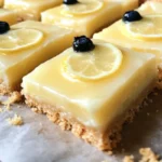 Delicious Greek Yogurt Lemon Bars with a fresh lemon glaze