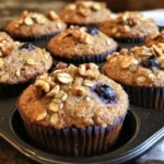 Healthy breakfast muffins fresh out of the oven, perfect for a nutritious meal.