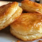 Homemade biscuits fresh out of the oven, fluffy and golden brown.