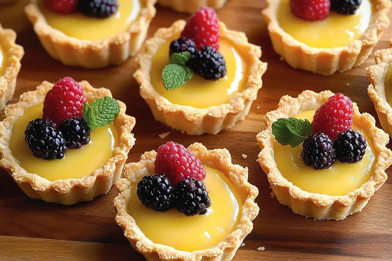 Mini Lemon Tarts Recipe – Sweet & Tangy Bite-Sized Delights