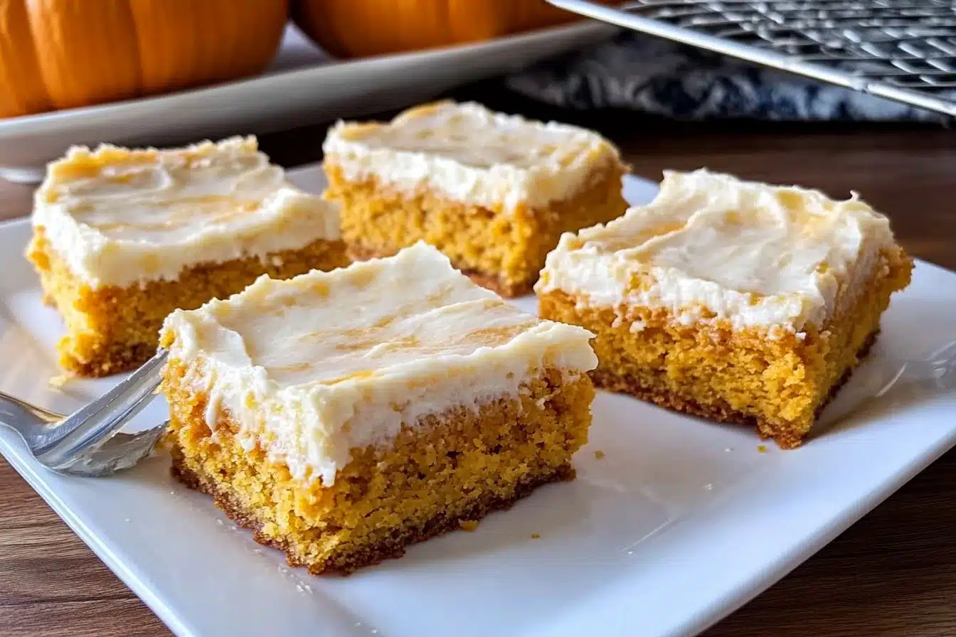 Pumpkin Bars with Cream Cheese Frosting – A Perfect Fall Dessert