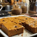 Delicious pumpkin blondies with spices, perfect for autumn desserts