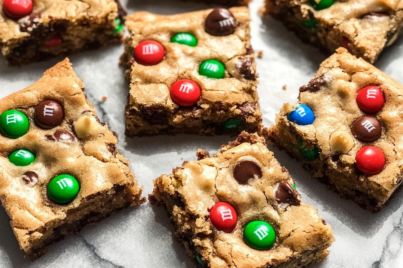 Soft M&M Cookie Bars: Chewy, Colorful, and Irresistible