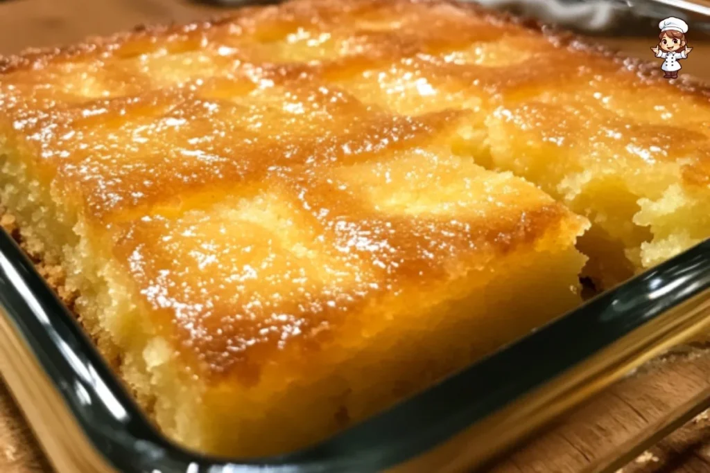Delicious Sugar Butter Cake with a golden crust and rich buttery flavor