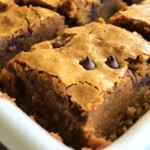 Delicious sweet potato blondies served on a plate