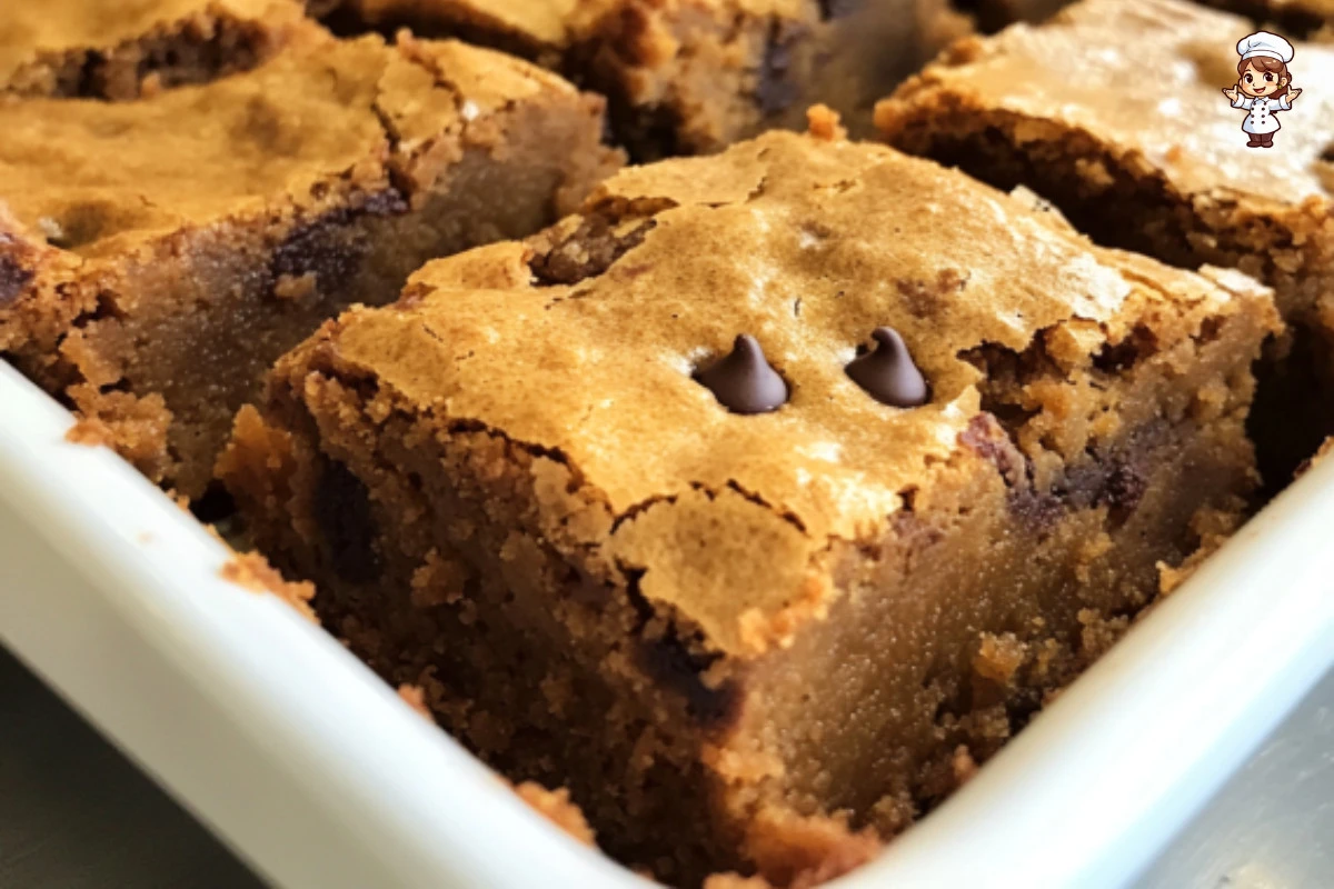 Delicious sweet potato blondies served on a plate