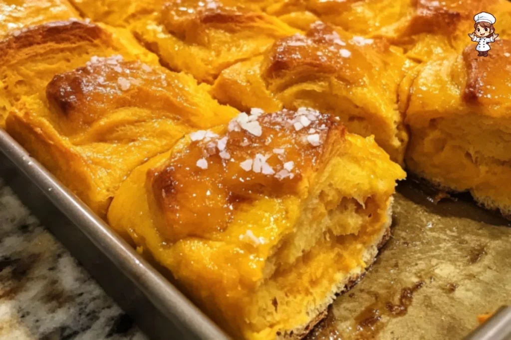 Homemade sweet potato rolls displayed on a plate