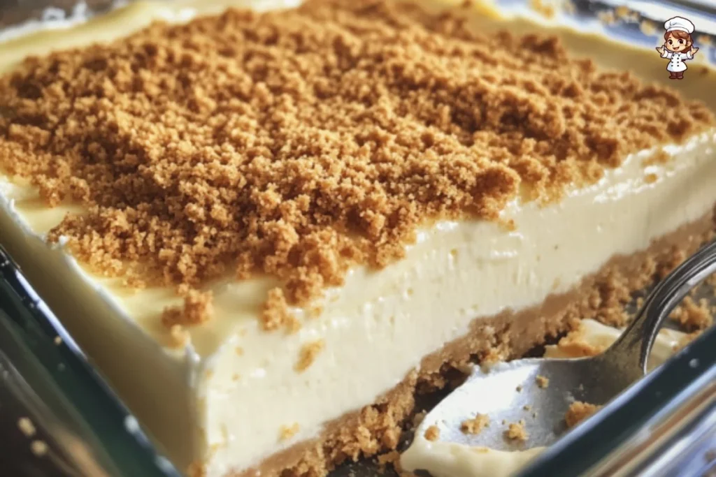 Delicious Woolworth Icebox Cheesecake served on a plate