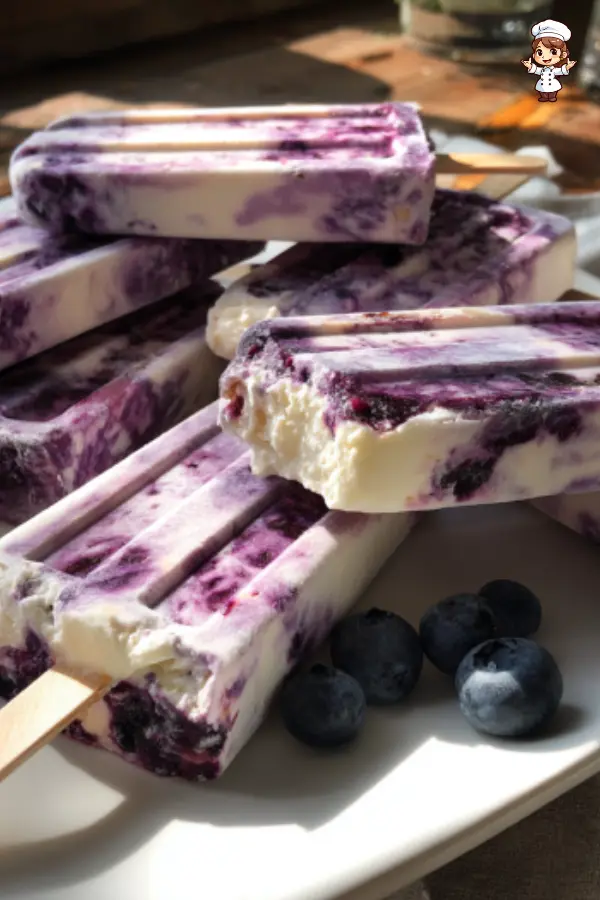 3 Ingredient Blueberry Yogurt Swirl Popsicles – Easy & Refreshing Summer Treat