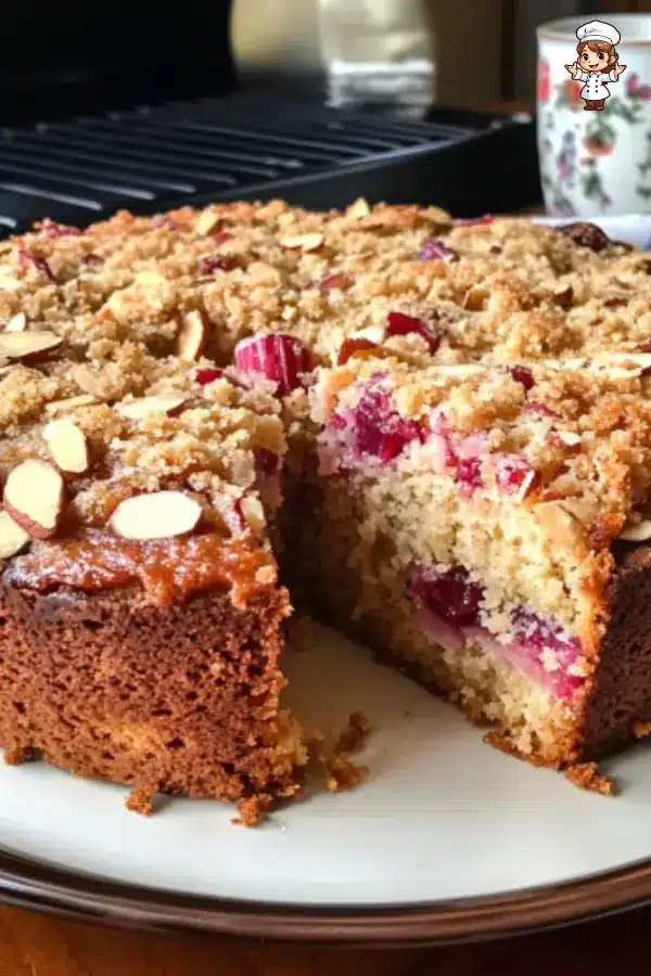 Almond Rhubarb Coffee Cake – Perfect for Brunch or Dessert