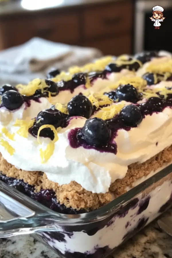 Blueberry Lemon Icebox Cake Recipe – Easy No-Bake Summer Dessert