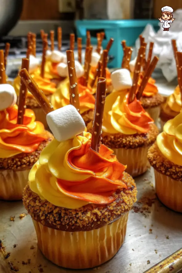 Campfire Cupcakes – Fun & Easy Bonfire-Themed Party Treats
