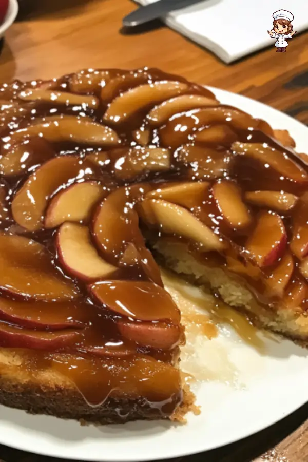 Caramel Apple Upside Down Cake – Moist, Buttery & Perfect for Fall