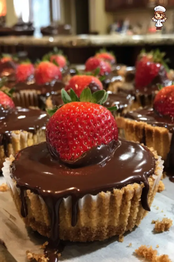 Chocolate Covered Strawberry Cheesecake Cups – Mini Desserts with a Decadent Twist