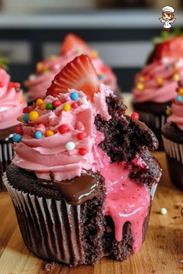 Chocolate Covered Strawberry Cupcakes Recipe