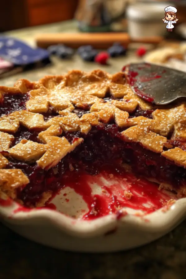 Delicious American Flag Pie Recipe  Perfect Patriotic Berry Dessert