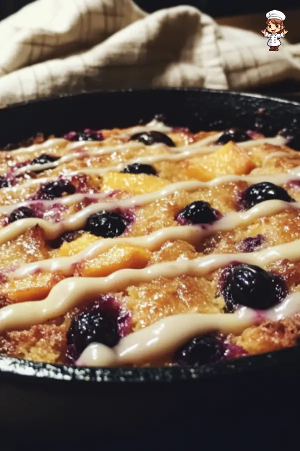 Delicious Blackberry Peach Skillet Cornmeal Cake Recipe – Perfect Summer Dessert