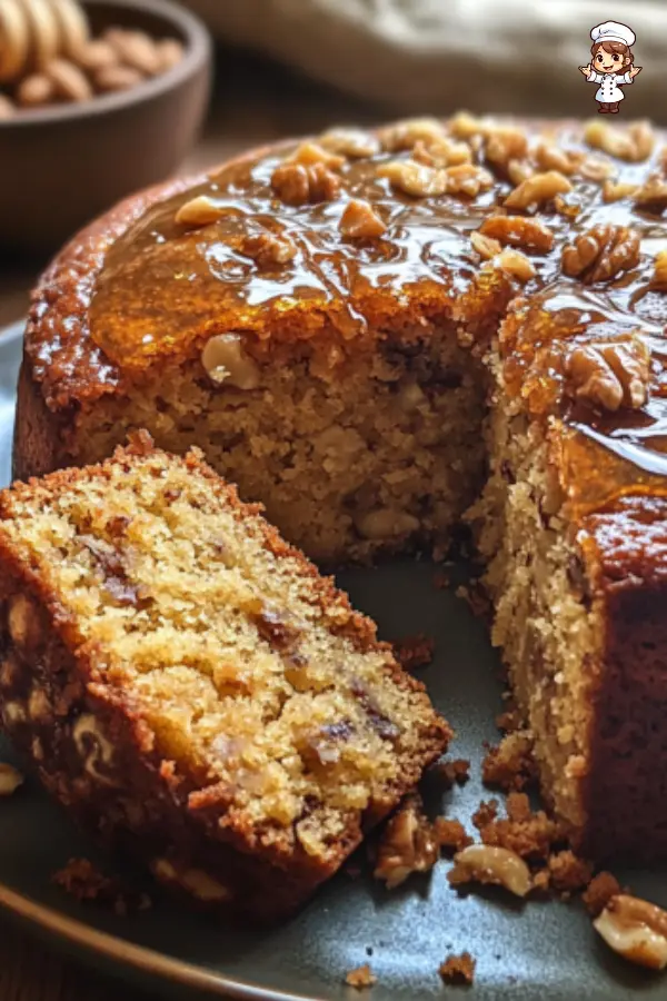 Delicious Gluten-Free Turkish Walnut Cake Recipe with Honey-Lemon Glaze